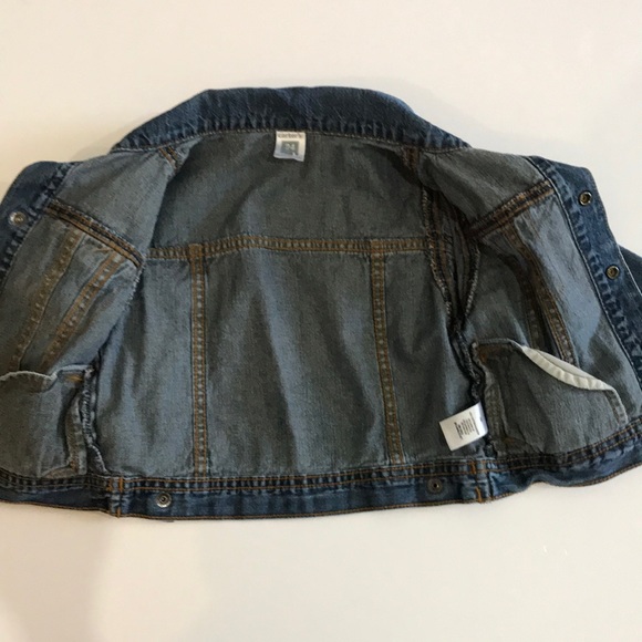 CARTER’S Denim Blue Jean Jacket 24mo EUC - Picture 6 of 7